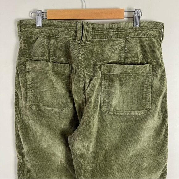 Anthropologie The Wanderer Relaxed-Leg Corduroy Pants by Pilcro Size 32 Green - Picture 8 of 15